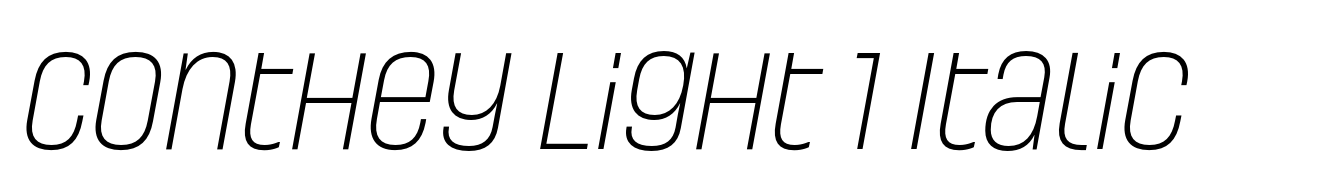 Conthey Light 1 Italic